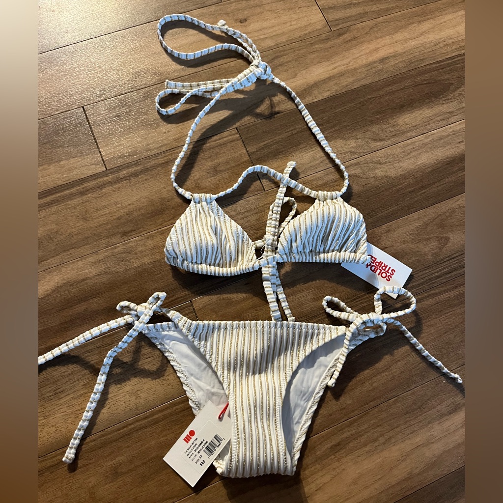 Nwt Solid & Striped Bikini
